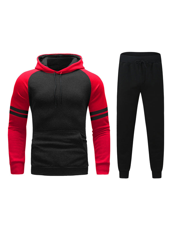 William Color Block Striped Sweater Suit