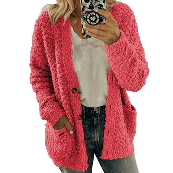 ✨Top-2 Sale Cardigan 2025✨Women Autumn/Winter Plus Size Casual Velvet Cardigan